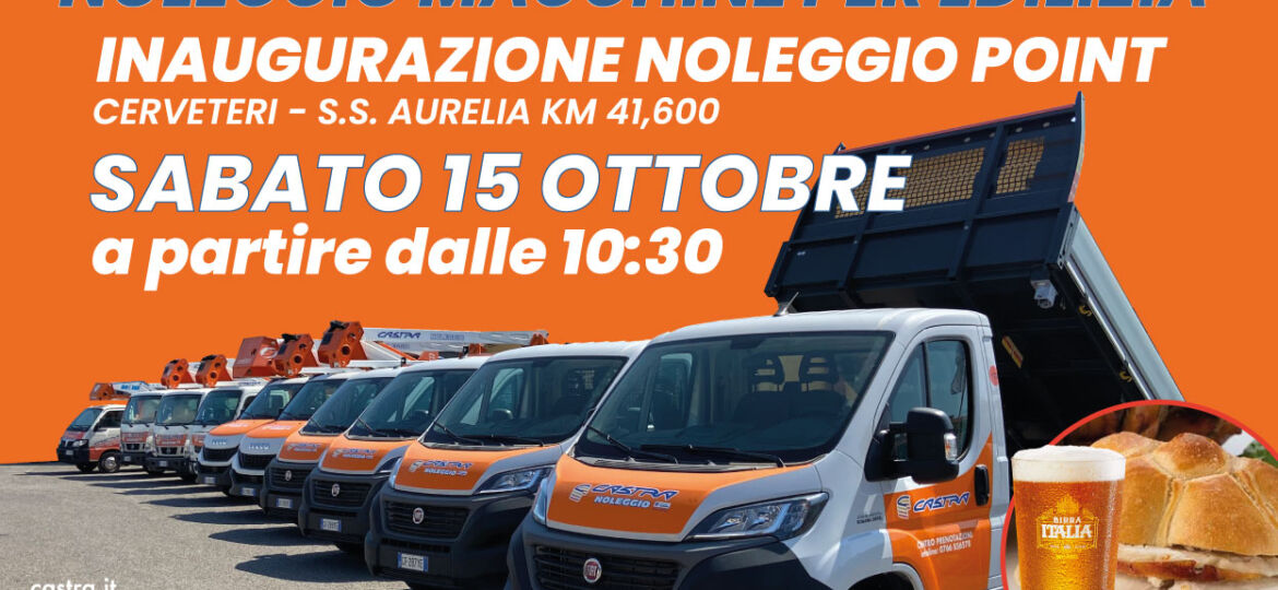 Inaugurazione Noleggio Point Cerveteri.