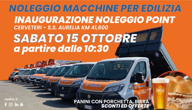 Inaugurazione Noleggio Point Cerveteri.