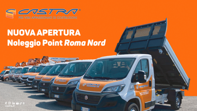 Castra: nuova apertura Noleggio Point Roma Nord