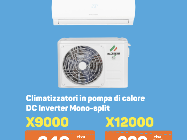 Metti fine al caldo estivo con l'offerta irresistibile sui condizionatori a unità interna ed esterna 9000 e 12000 BTU!