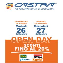 Castra Open Day - Forniture per Edilizia - 26 e 27 settembre