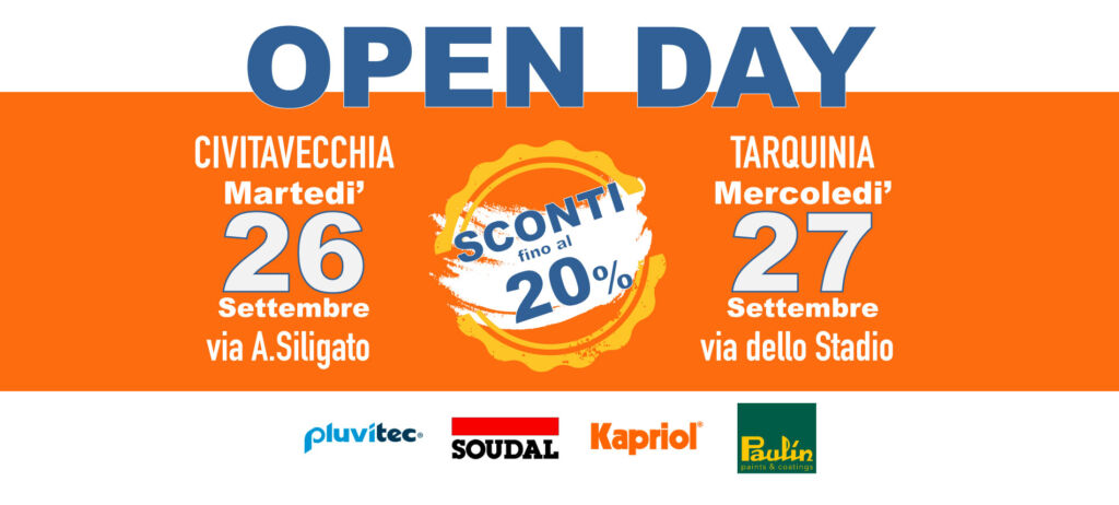 Castra Open Day - Forniture per Edilizia - 26 e 27 settembre