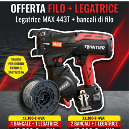 Legatrice per Ferro MAX 443T + Filo in Offerta | Castra